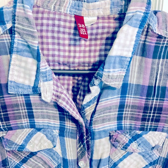 [H&M] Plaid Button-Down Shirt - Picture 2 of 7